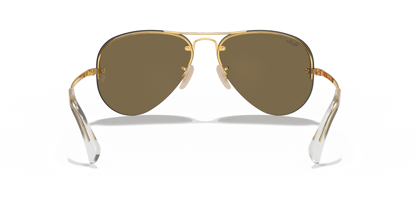 [Copper Mirror Lenses, Polished Arista Gold Frame]