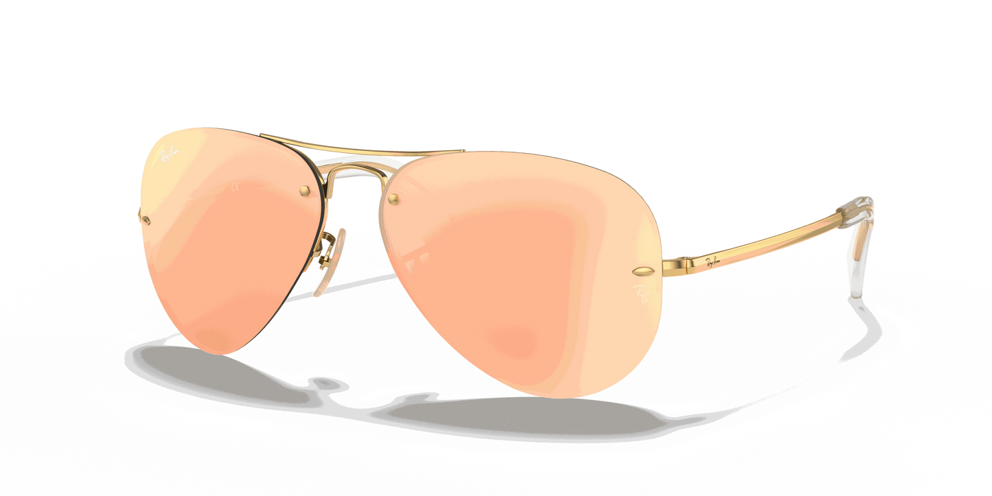 [Copper Mirror Lenses, Polished Arista Gold Frame]