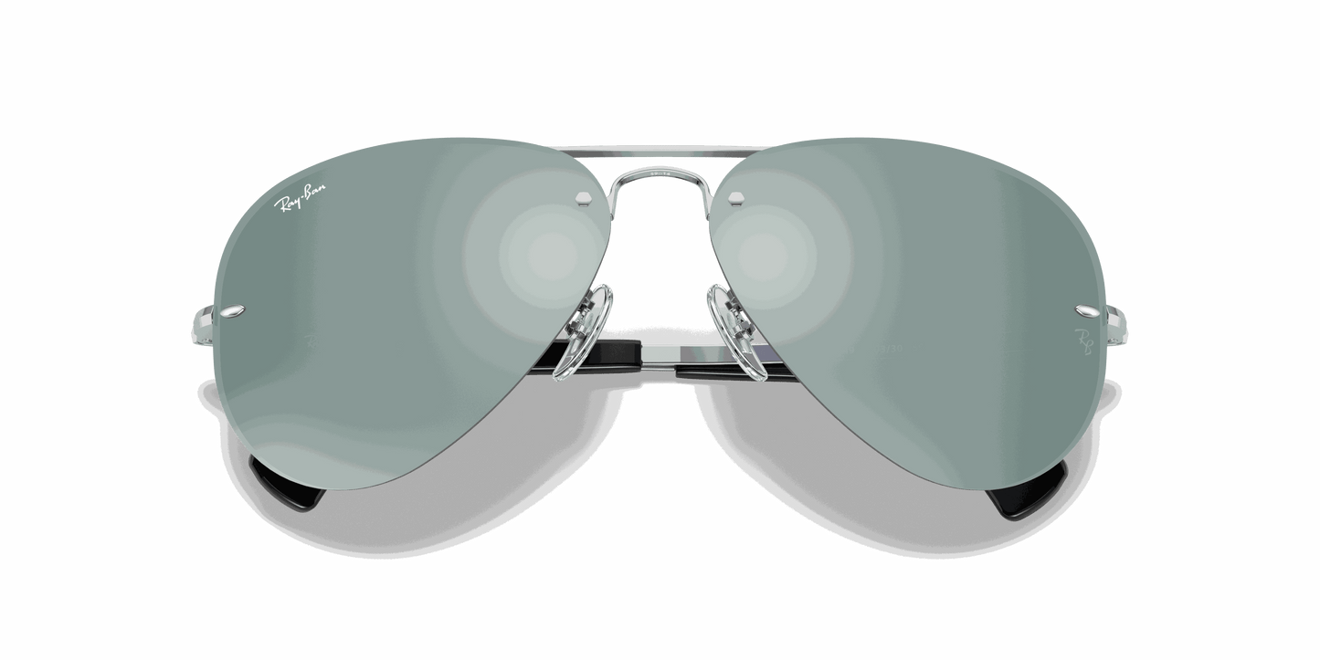 [Silver Lenses, Polished Silver Frame]