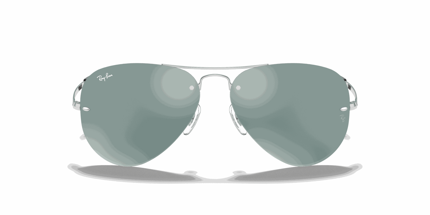 [Silver Lenses, Polished Silver Frame]