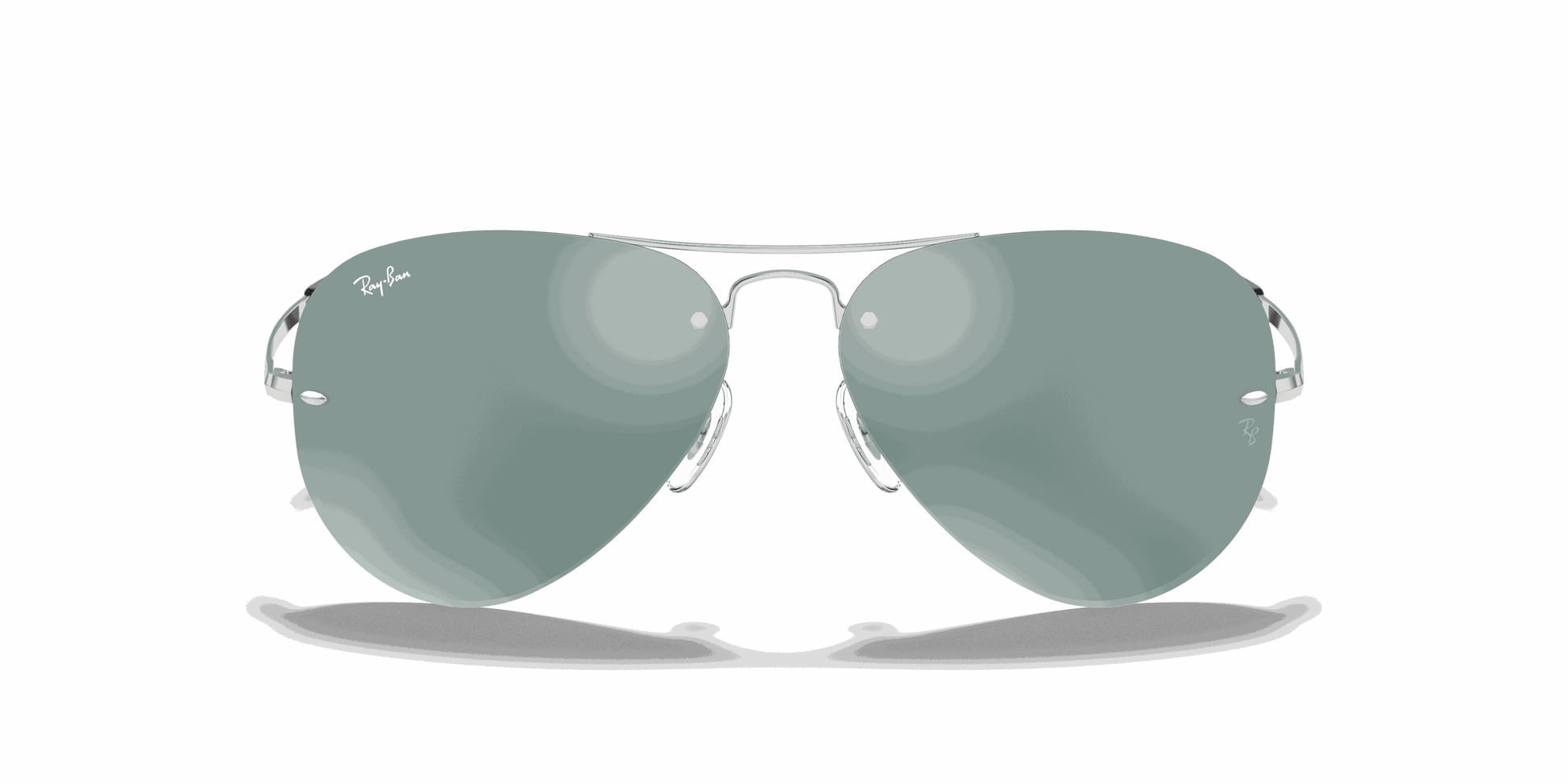 [Silver Lenses, Polished Silver Frame]