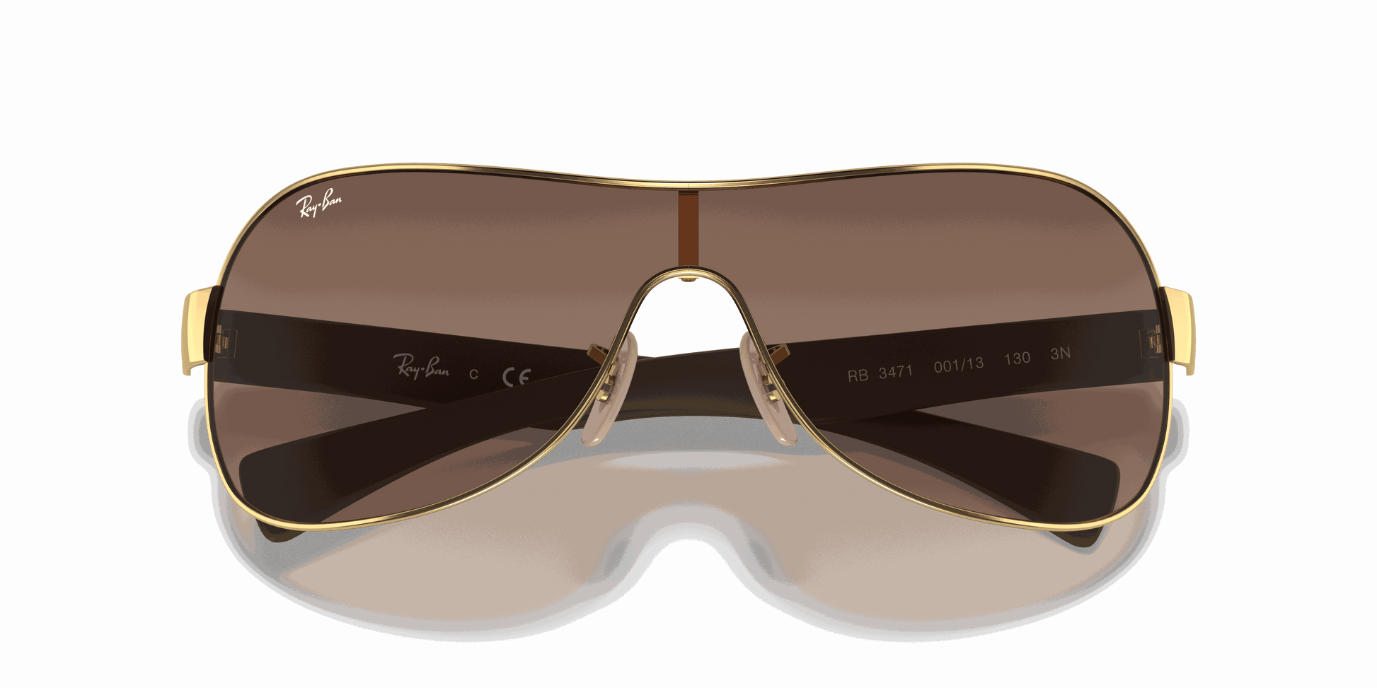 [Brown Gradient Dark Brown Lenses, Polished Arista Gold Frame]