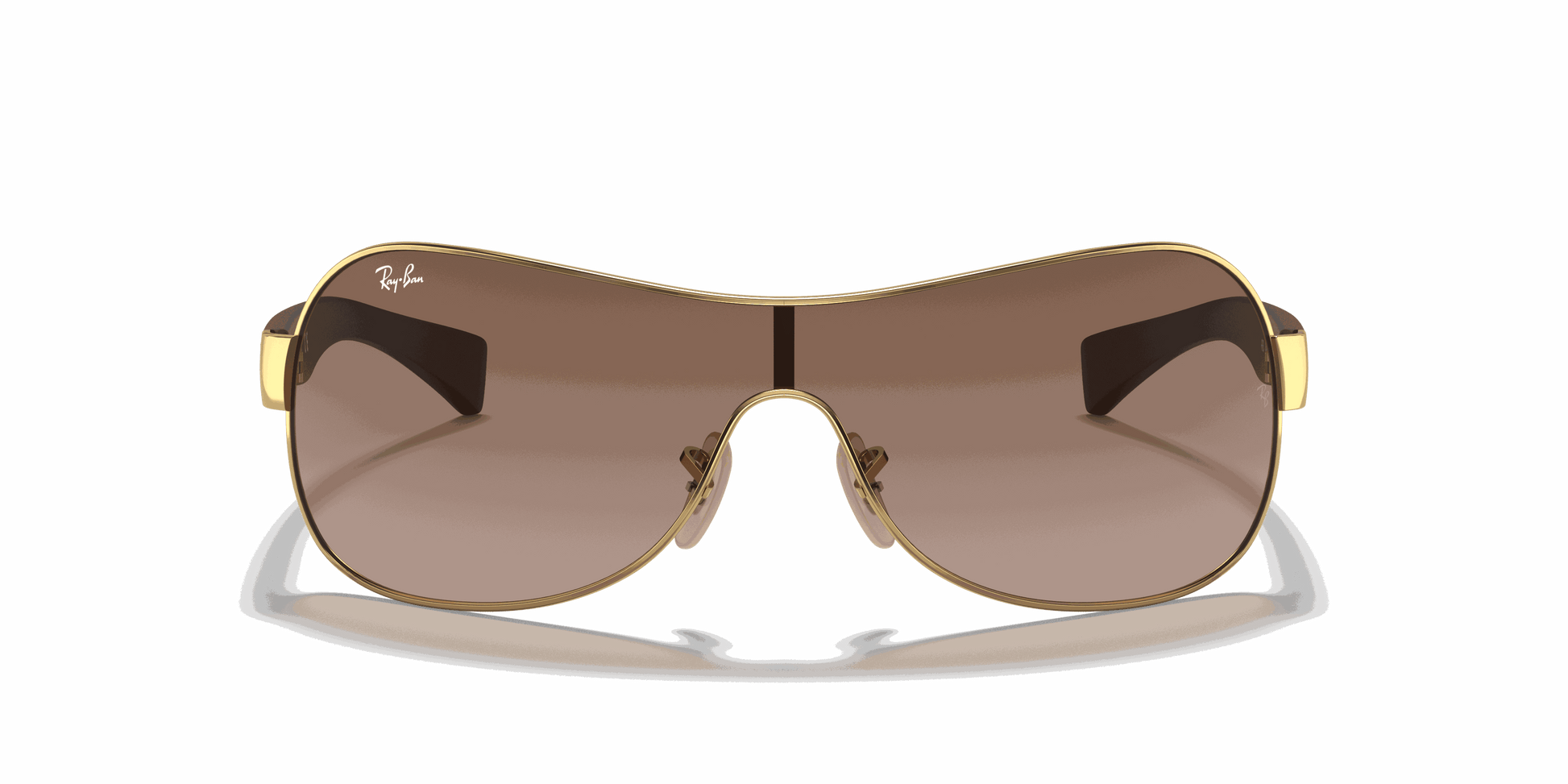 [Brown Gradient Dark Brown Lenses, Polished Arista Gold Frame]