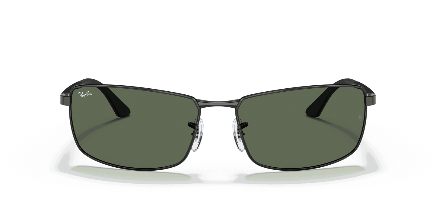 [Green Lenses, Polished Black Frame]