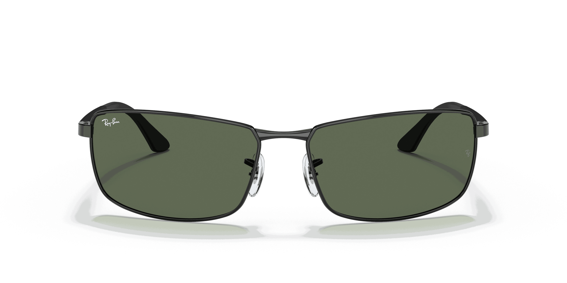 [Green Lenses, Polished Black Frame]