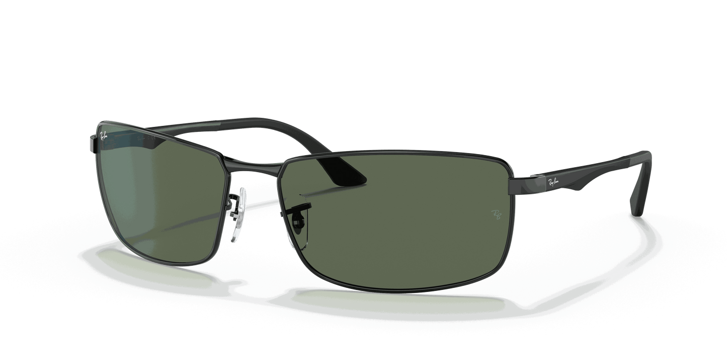 [Green Lenses, Polished Black Frame]