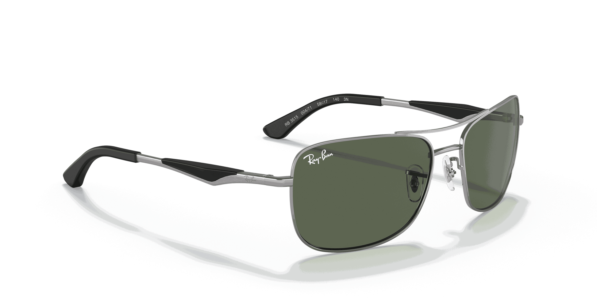 [Green Lenses, Polished Gunmetal Frame]