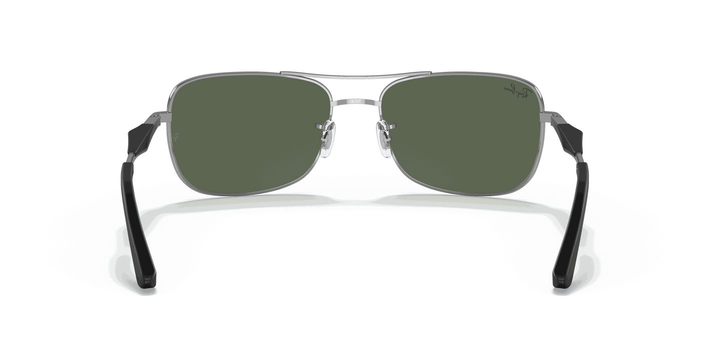 [Green Lenses, Polished Gunmetal Frame]