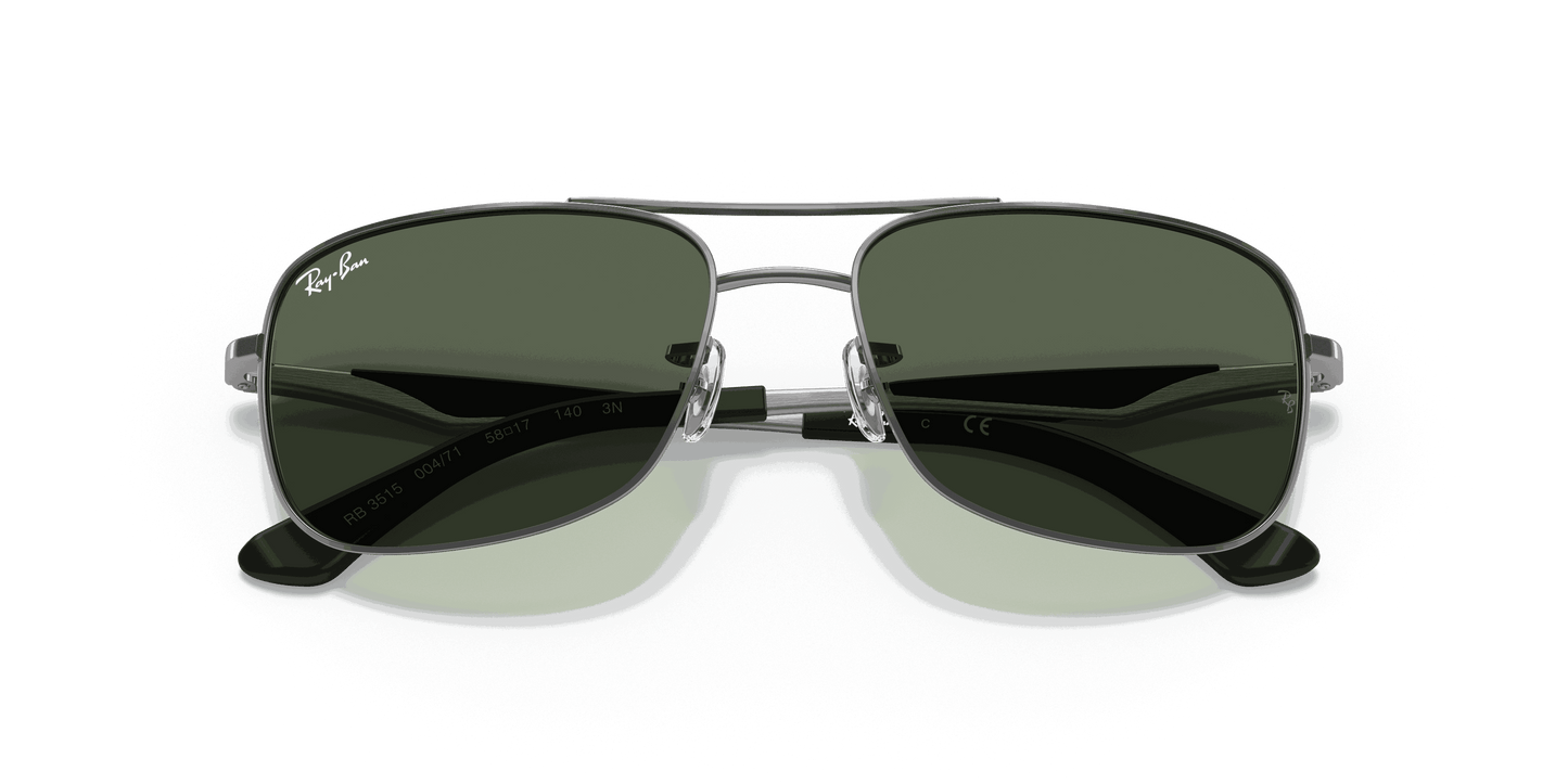 [Green Lenses, Polished Gunmetal Frame]