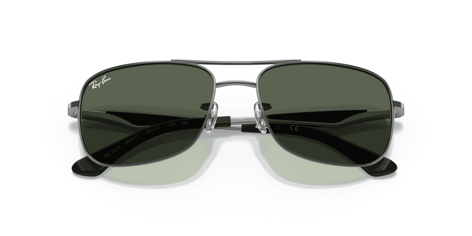 [Green Lenses, Polished Gunmetal Frame]