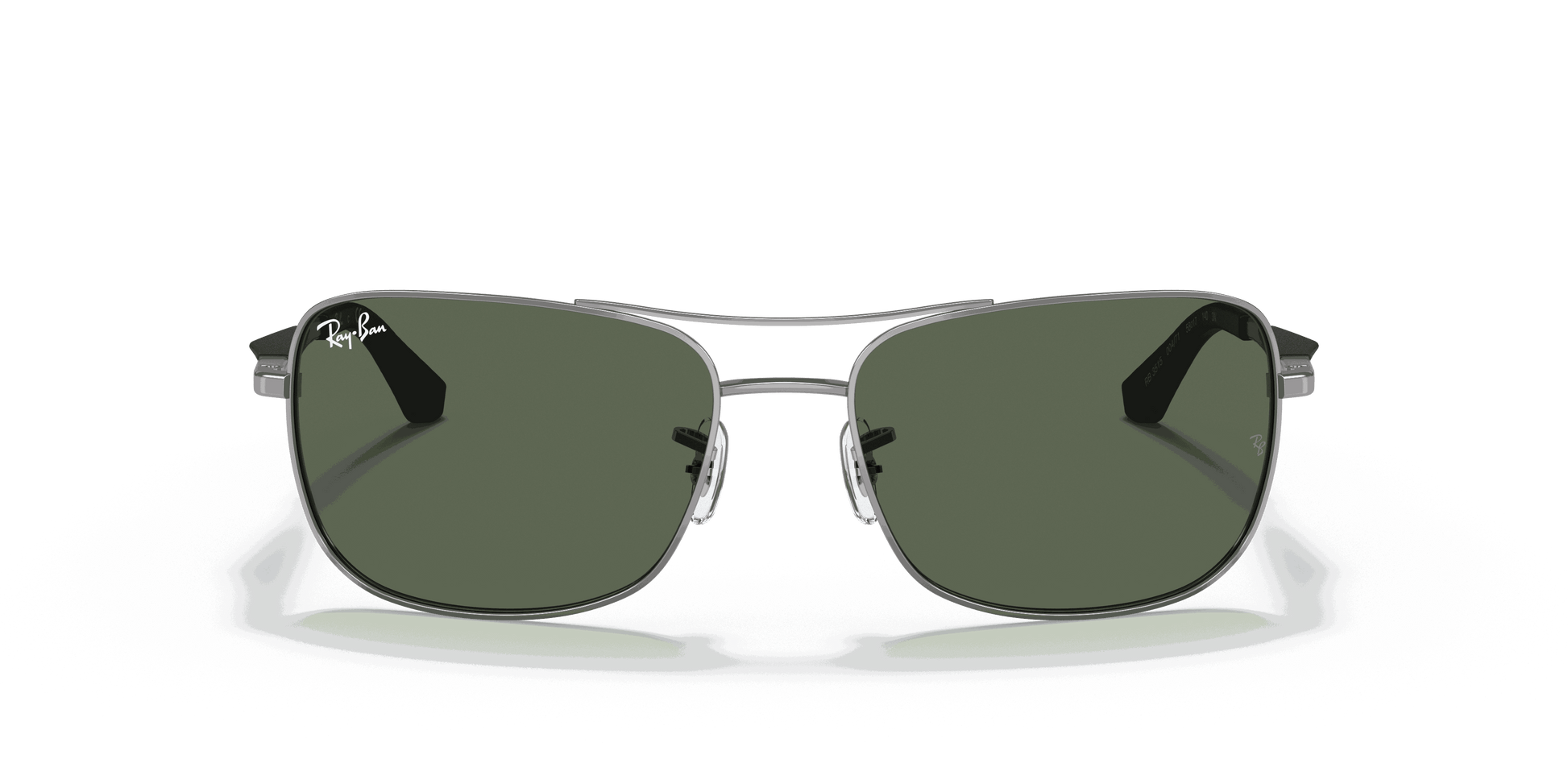 [Green Lenses, Polished Gunmetal Frame]