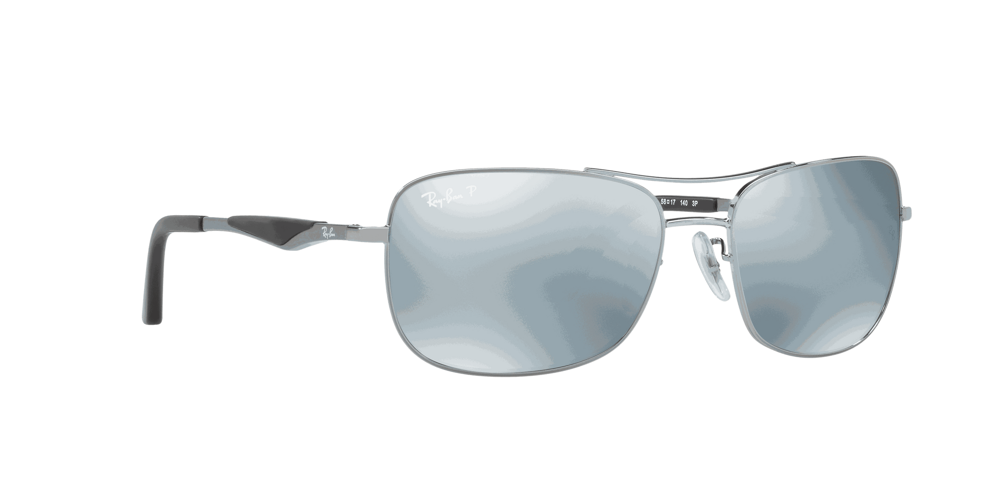 [Silver Lenses, Polished Gunmetal Frame]