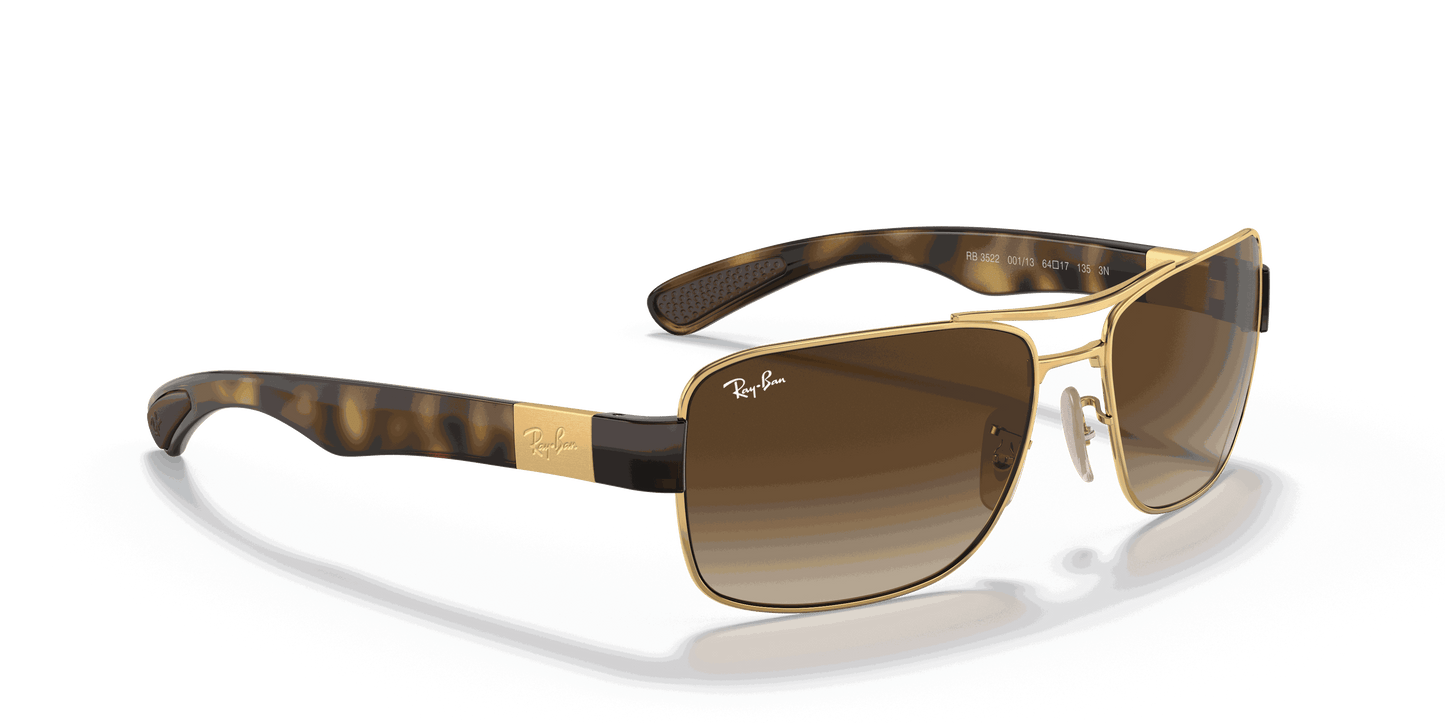 [Brown Gradient Dark Brown Lenses, Polished Arista Gold Frame]