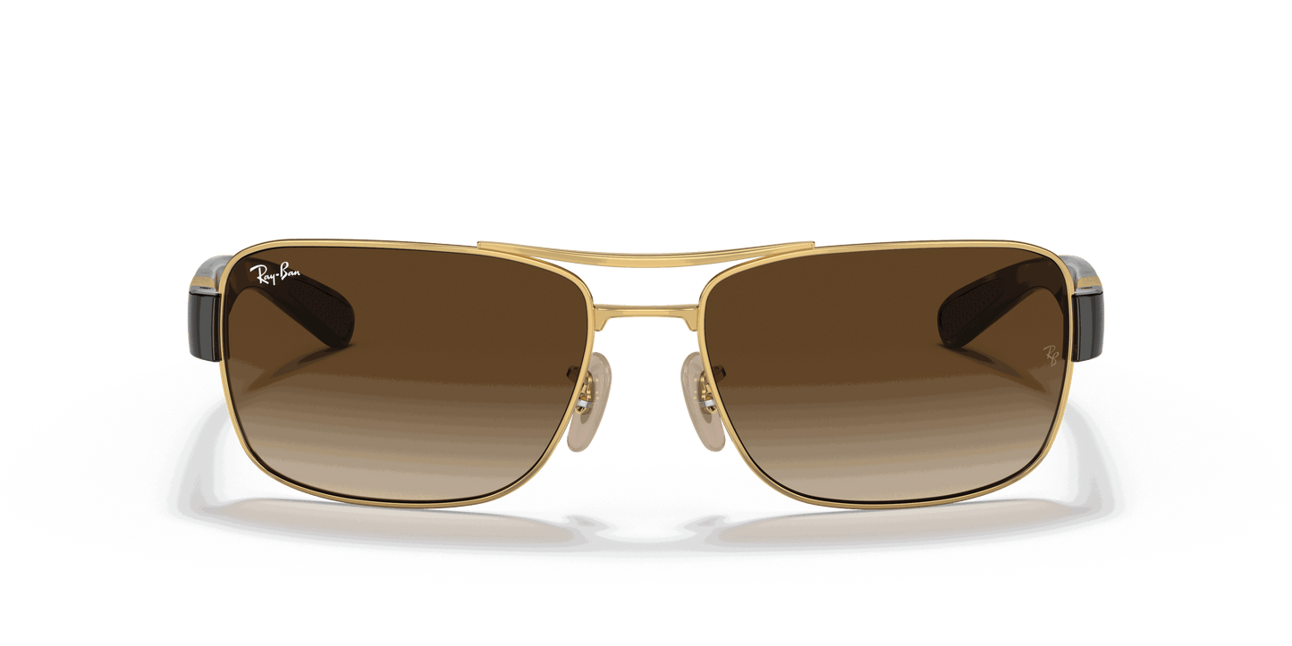 [Brown Gradient Dark Brown Lenses, Polished Arista Gold Frame]