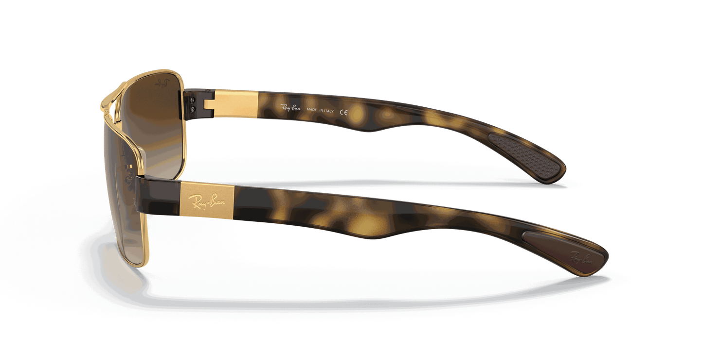[Brown Gradient Dark Brown Lenses, Polished Arista Gold Frame]