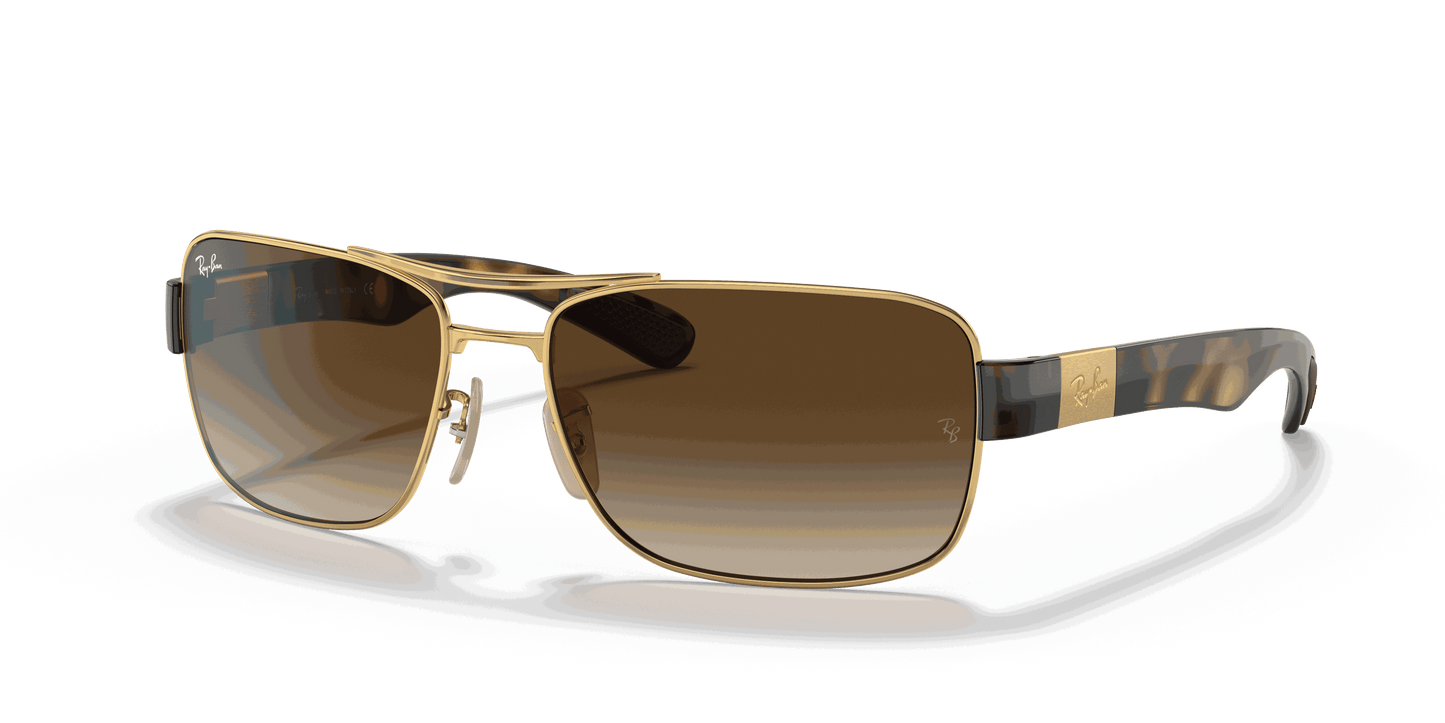 [Brown Gradient Dark Brown Lenses, Polished Arista Gold Frame]