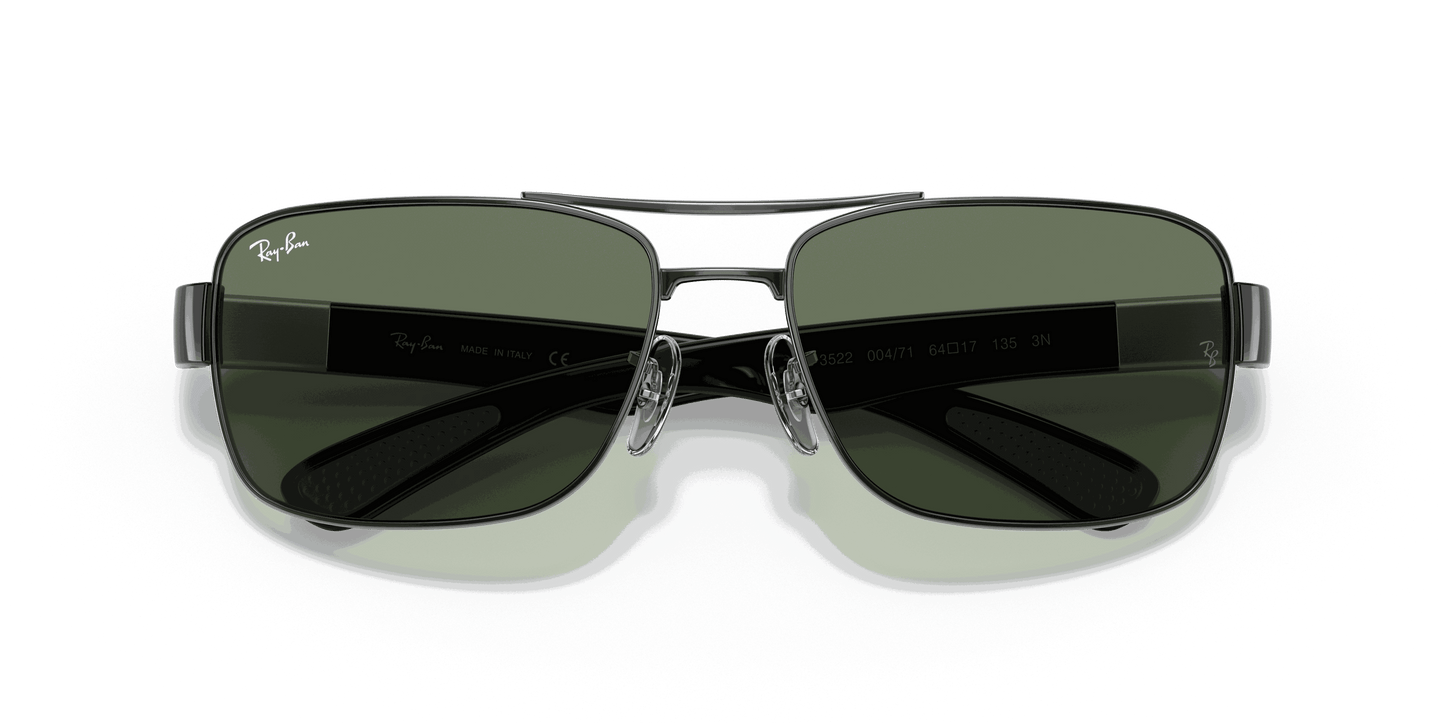[Green Lenses, Polished Gunmetal Frame]