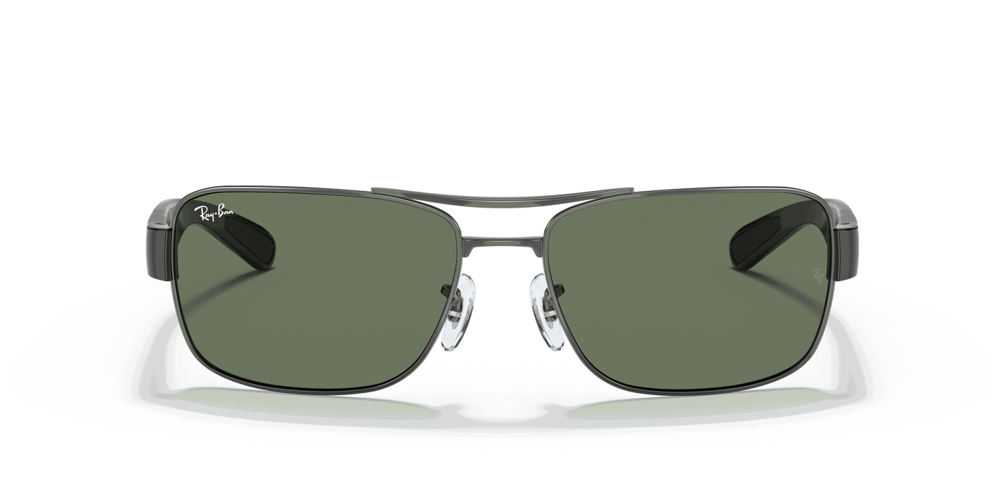 [Green Lenses, Polished Gunmetal Frame]