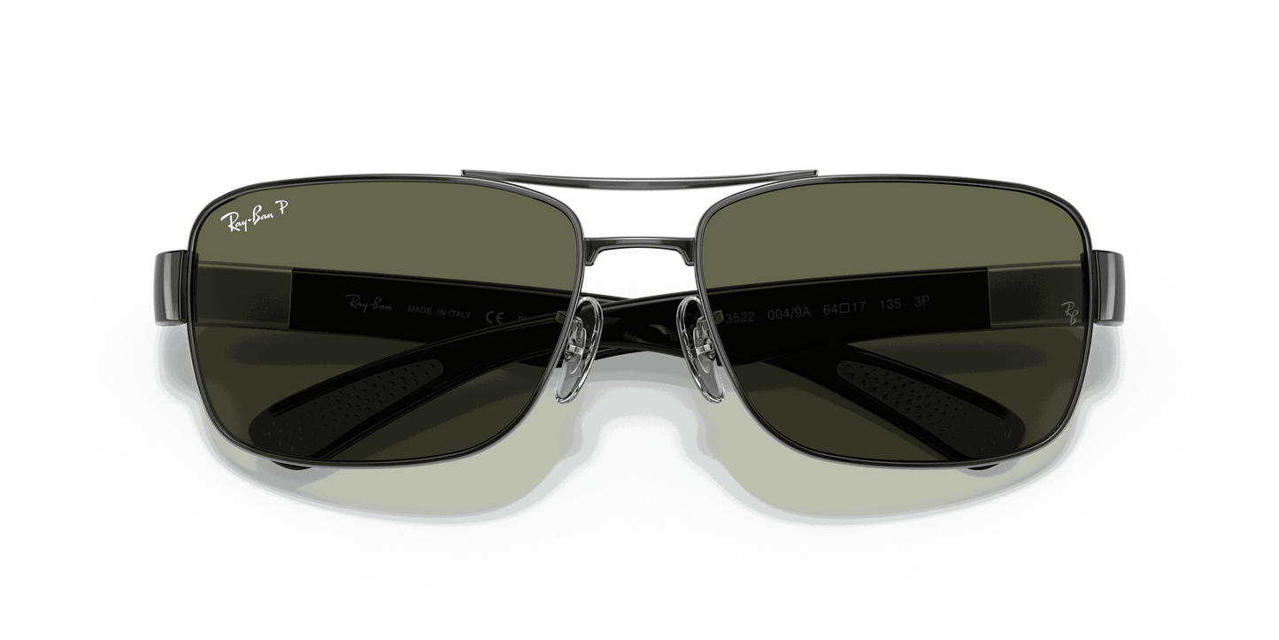 [G-15 Green Lenses, Polished Gunmetal Frame]