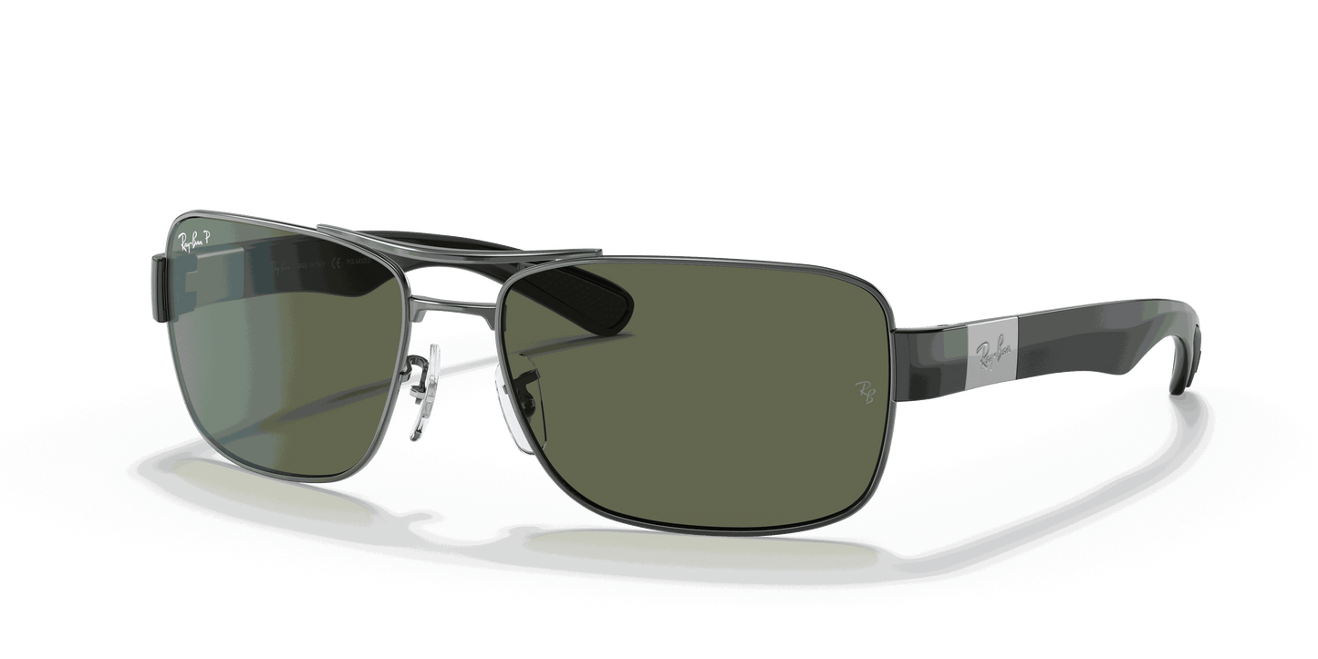 [G-15 Green Lenses, Polished Gunmetal Frame]