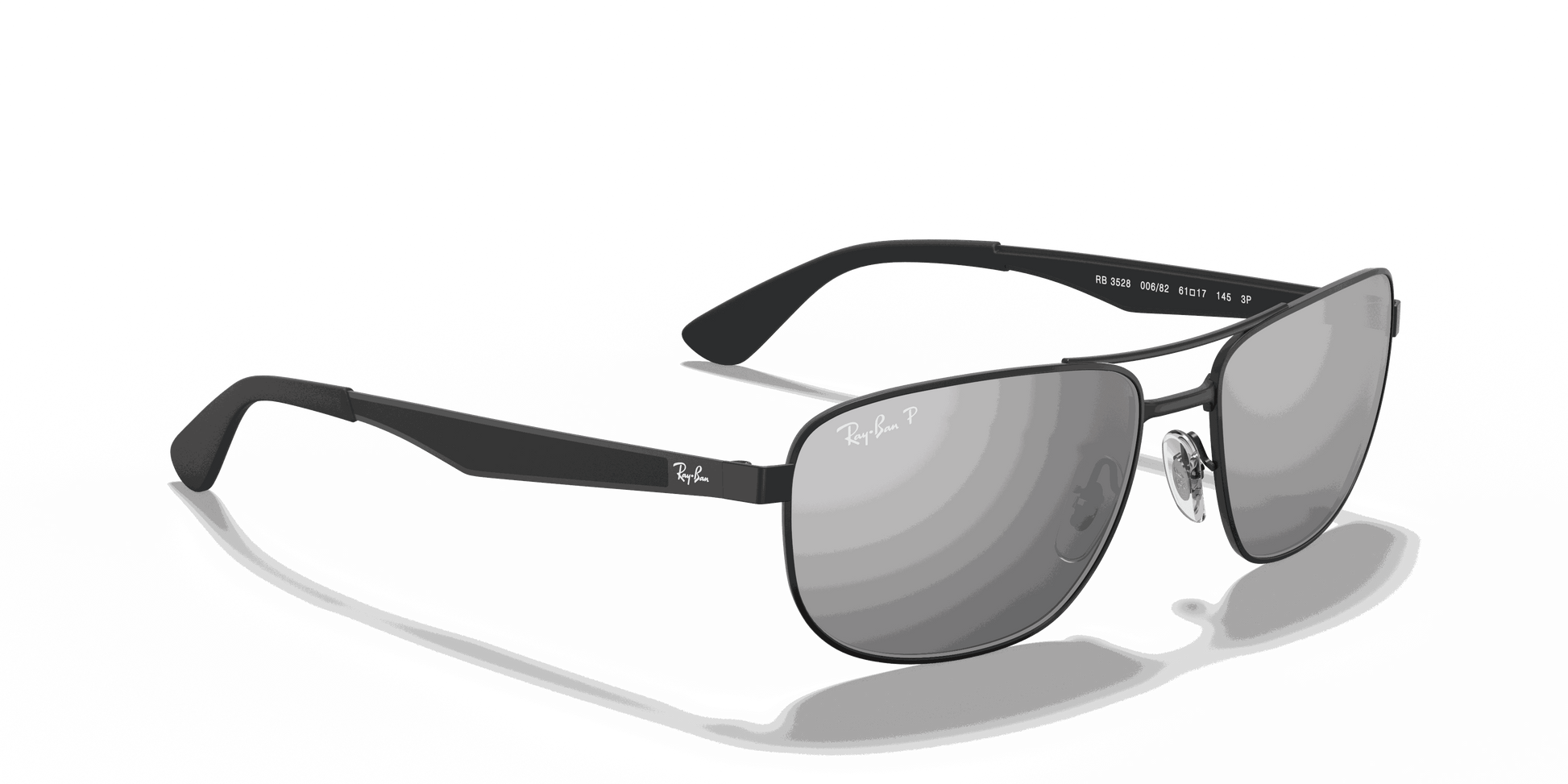 [Silver Lenses, Matte Black Frame]
