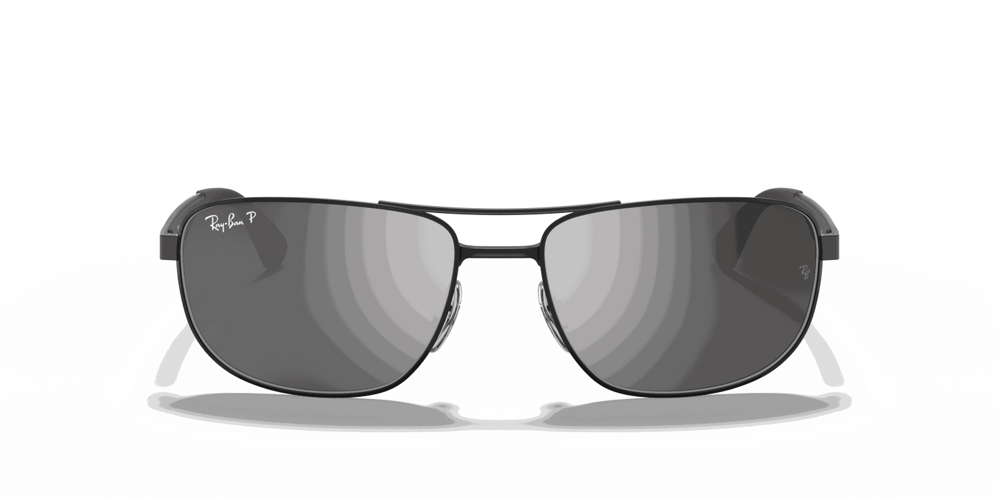 [Silver Lenses, Matte Black Frame]