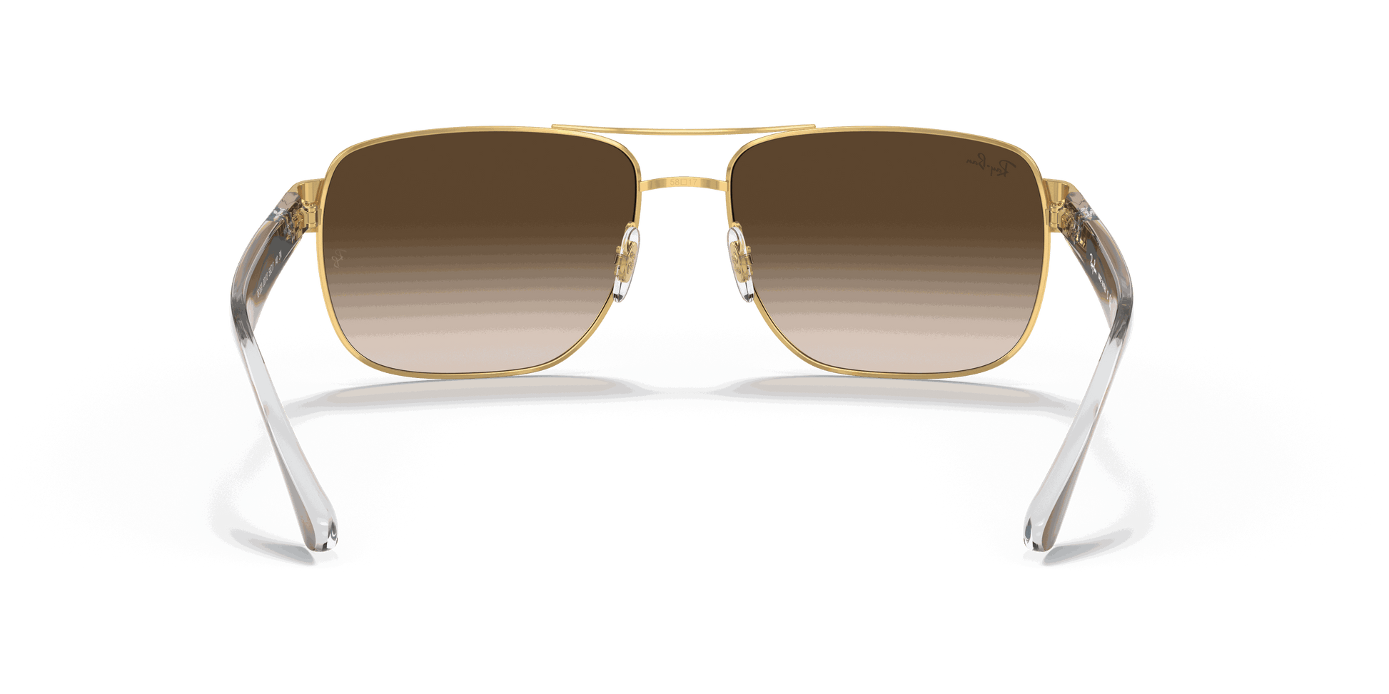 [Brown Gradient Lenses, Polished Arista Gold Frame]
