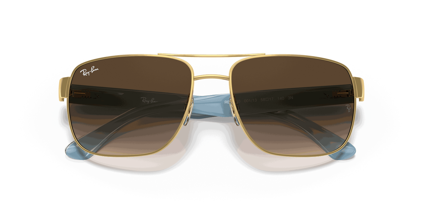 [Brown Gradient Lenses, Polished Arista Gold Frame]
