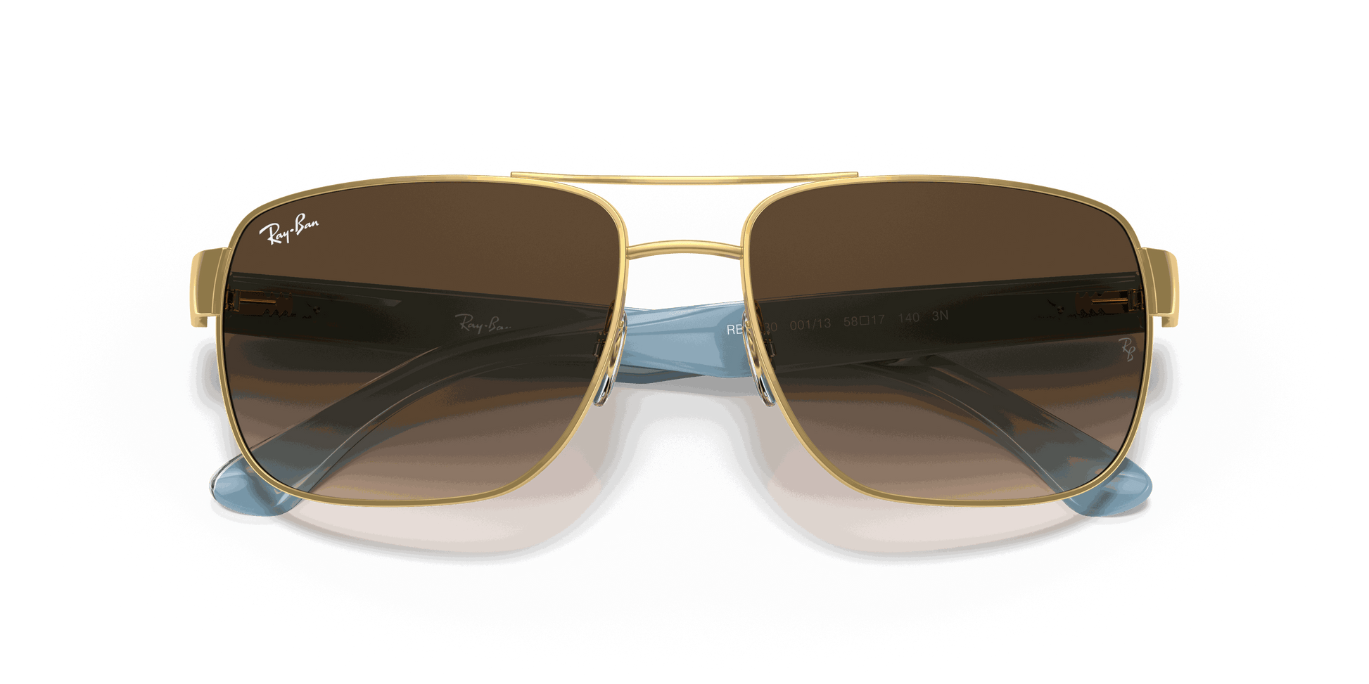 [Brown Gradient Lenses, Polished Arista Gold Frame]