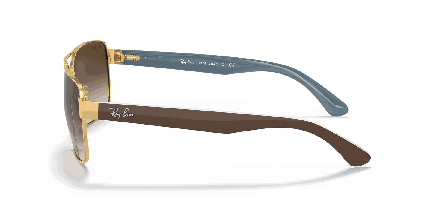 [Brown Gradient Lenses, Polished Arista Gold Frame]