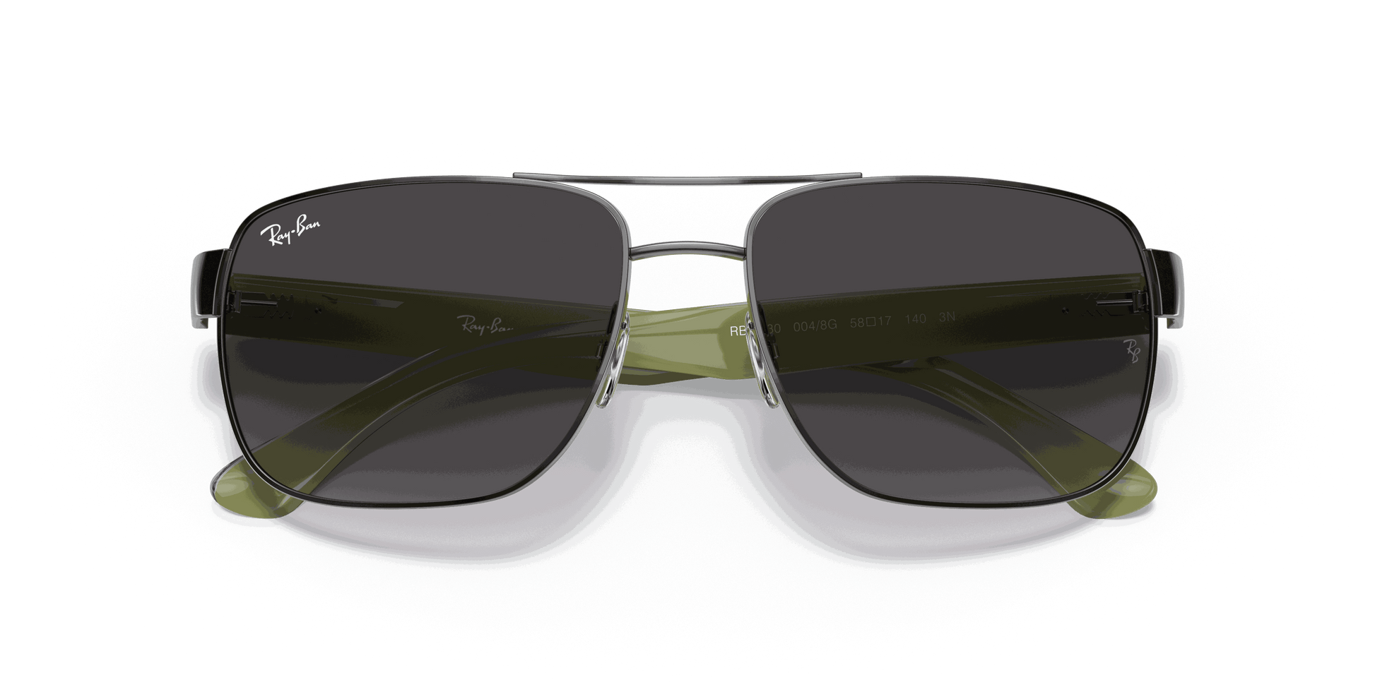 [Grey Gradient Lenses, Polished Gunmetal Frame]