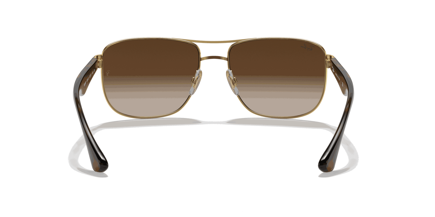 [Brown Gradient Dark Brown Lenses, Polished Arista Gold Frame]