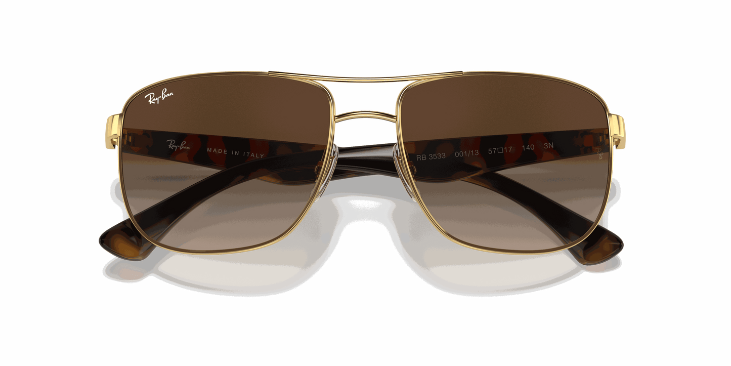 [Brown Gradient Dark Brown Lenses, Polished Arista Gold Frame]