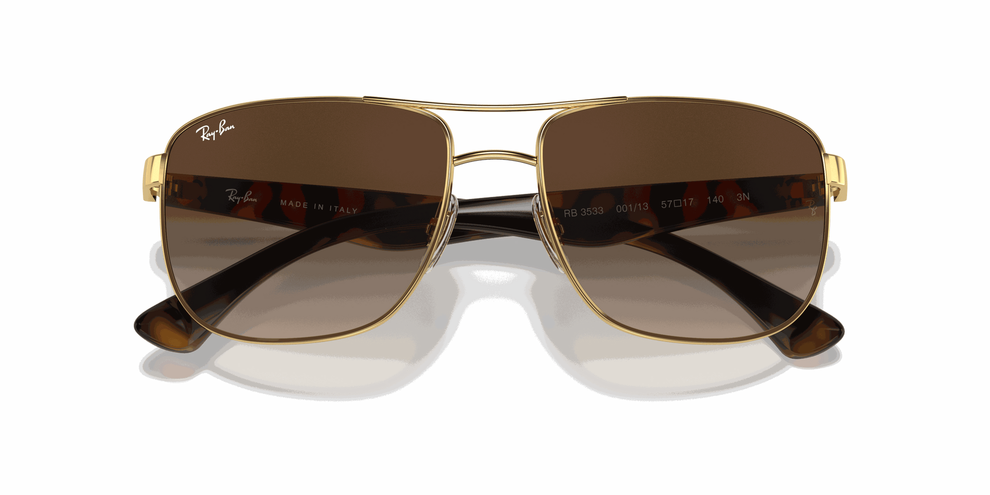 [Brown Gradient Dark Brown Lenses, Polished Arista Gold Frame]