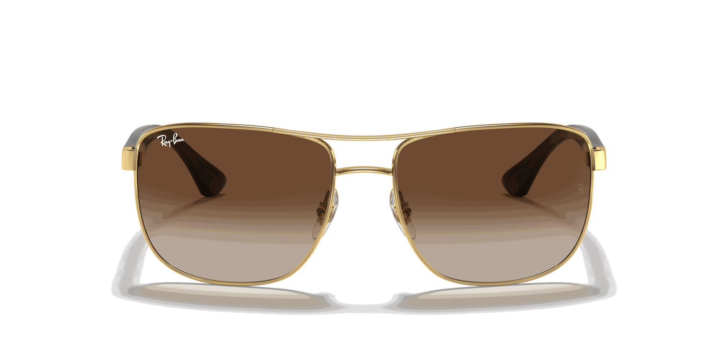[Brown Gradient Dark Brown Lenses, Polished Arista Gold Frame]