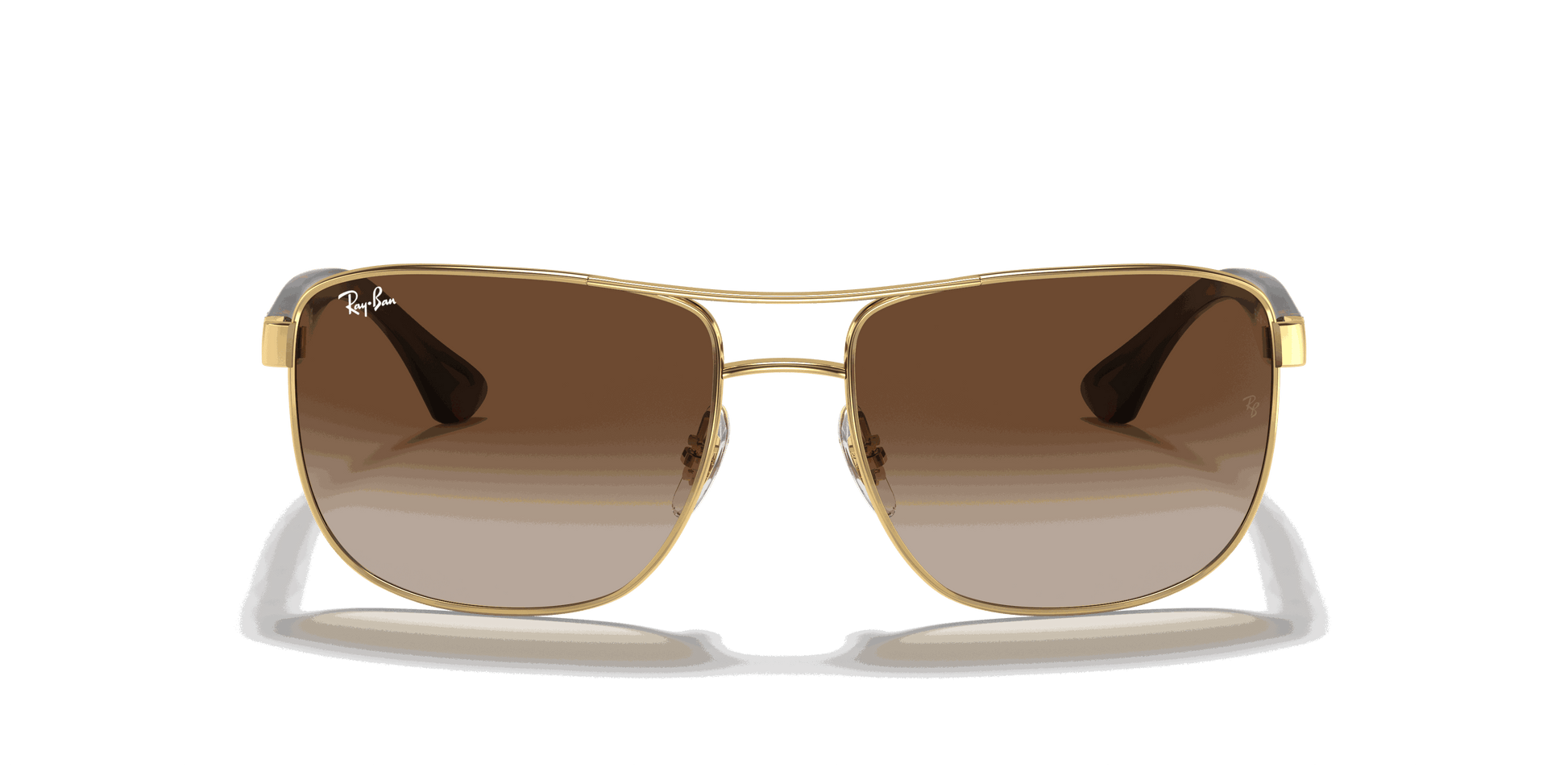 [Brown Gradient Dark Brown Lenses, Polished Arista Gold Frame]