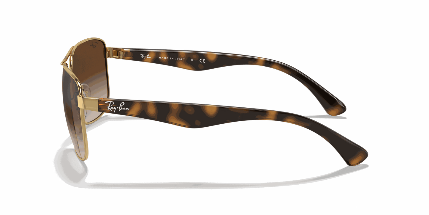 [Brown Gradient Dark Brown Lenses, Polished Arista Gold Frame]