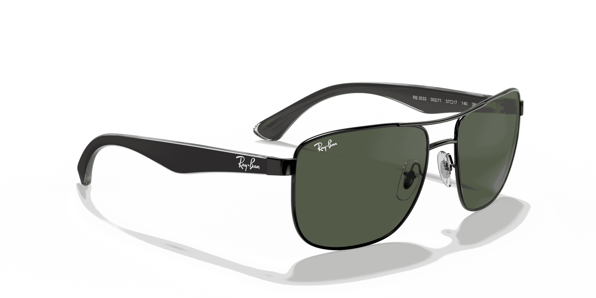 [Green Lenses, Polished Black Frame]