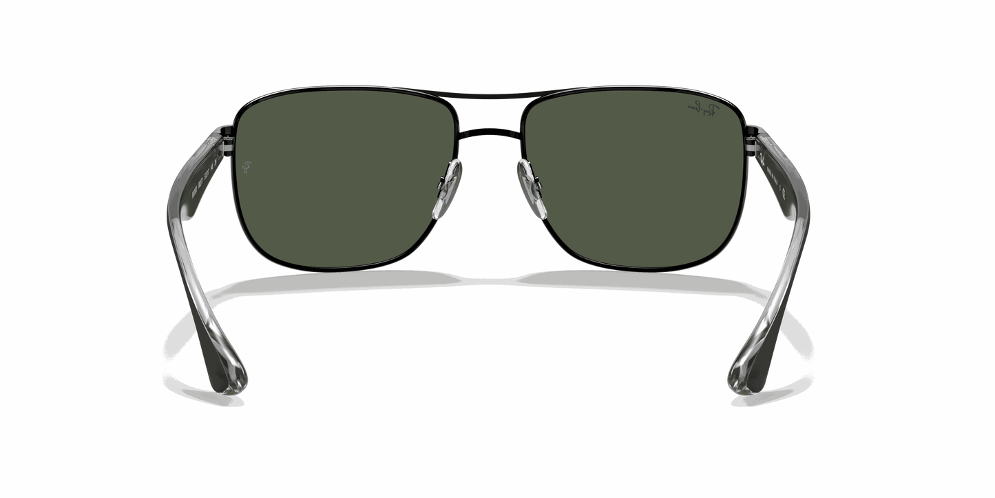 [Green Lenses, Polished Black Frame]