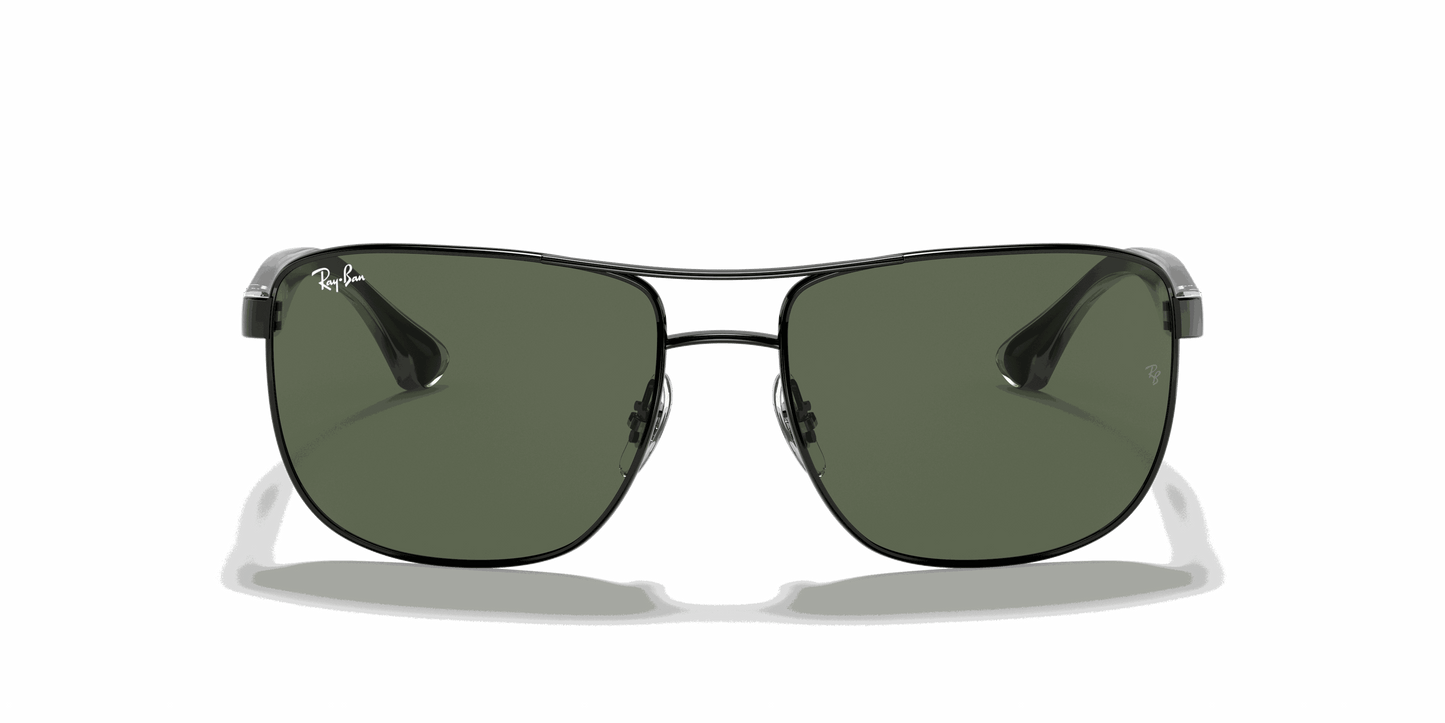 [Green Lenses, Polished Black Frame]