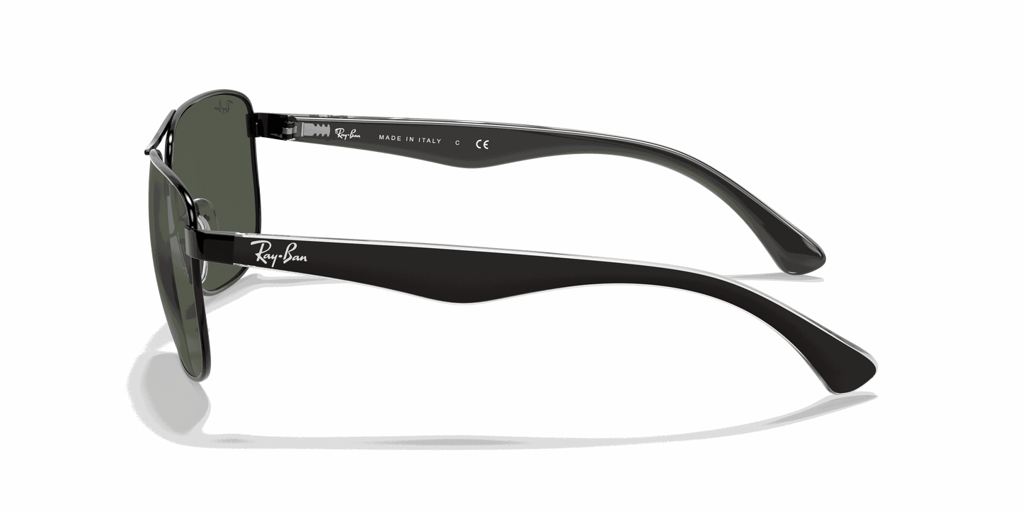 [Green Lenses, Polished Black Frame]