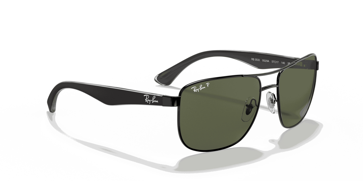 [G-15 Green Lenses, Polished Black Frame]