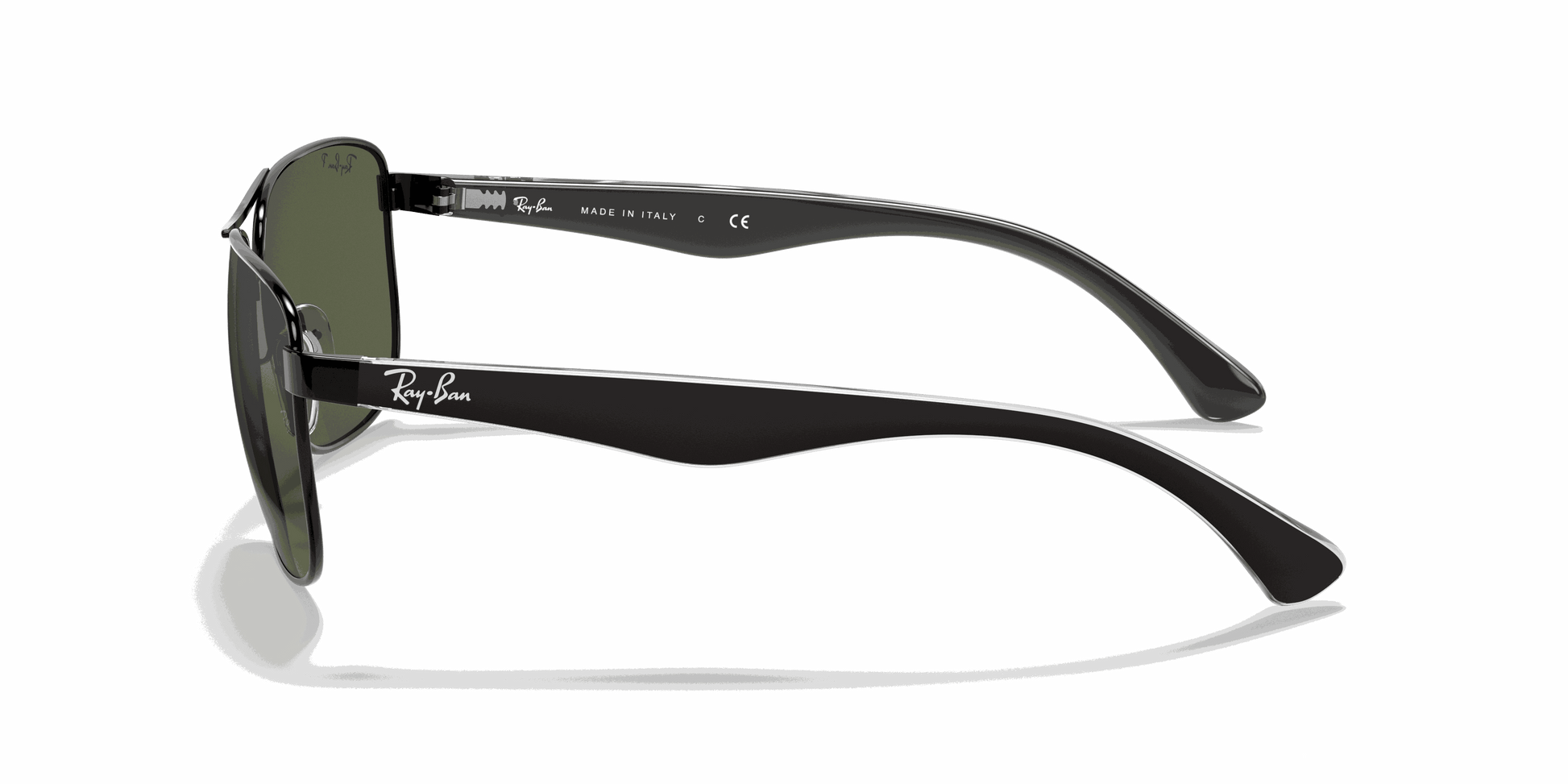 [G-15 Green Lenses, Polished Black Frame]