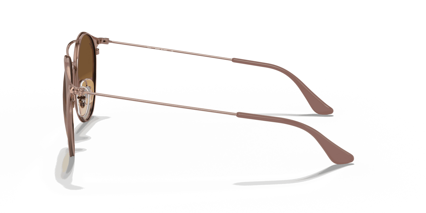 [Light Brown Gradient Lenses, Polished Beige On Copper Frame]