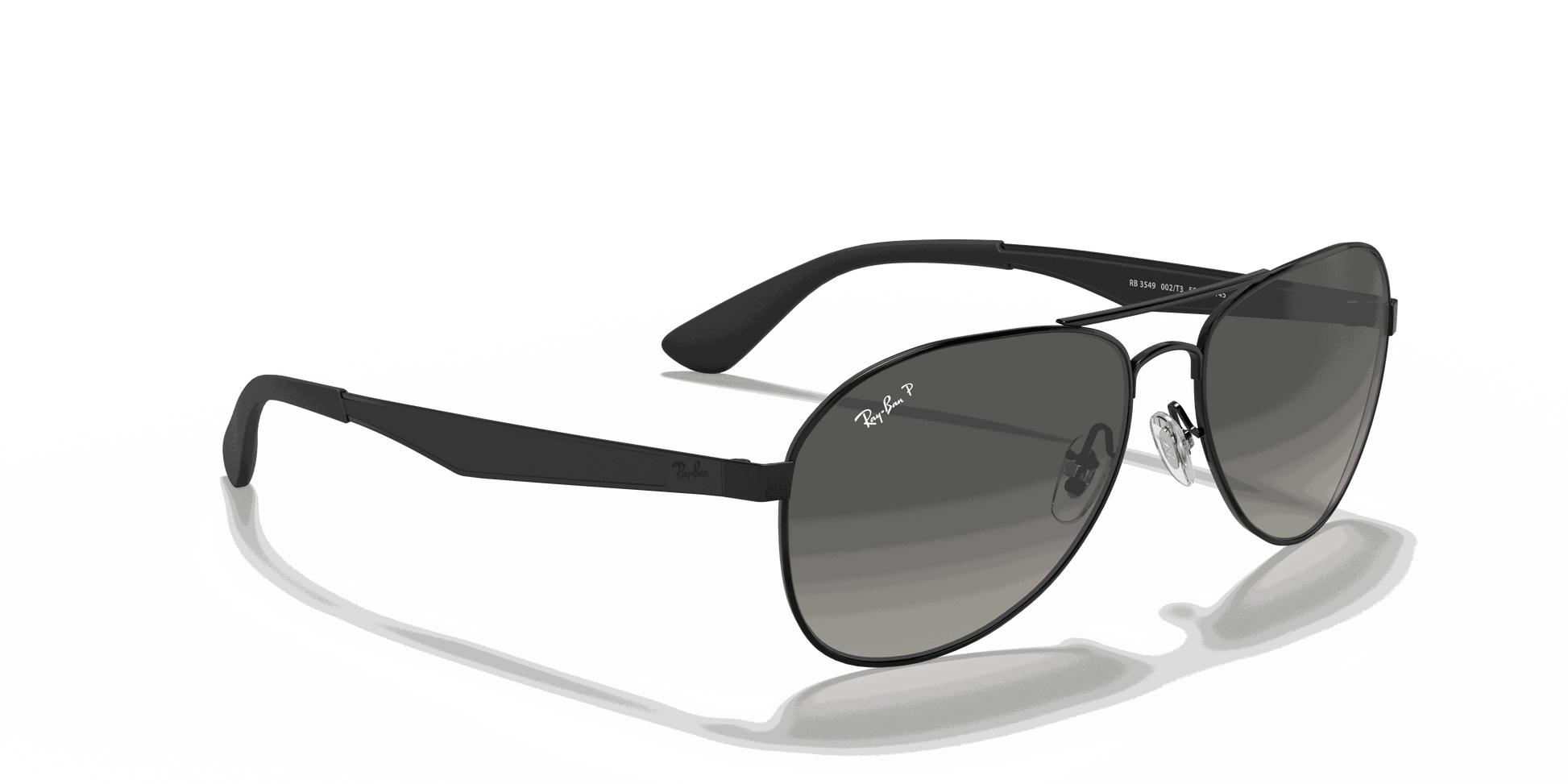[Grey Lenses, Polished Black Frame]