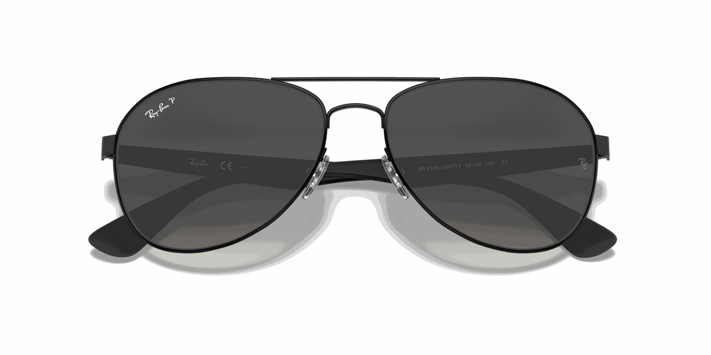 [Grey Lenses, Polished Black Frame]