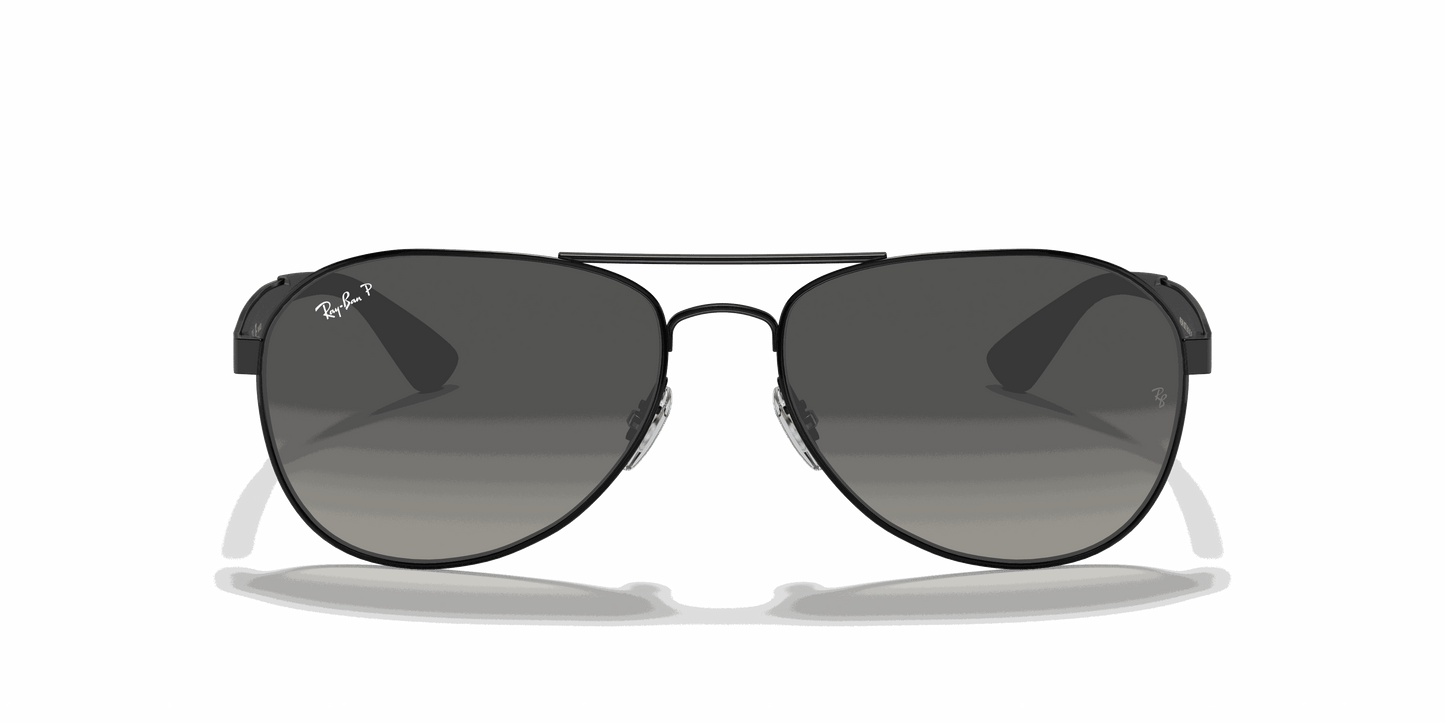[Grey Lenses, Polished Black Frame]