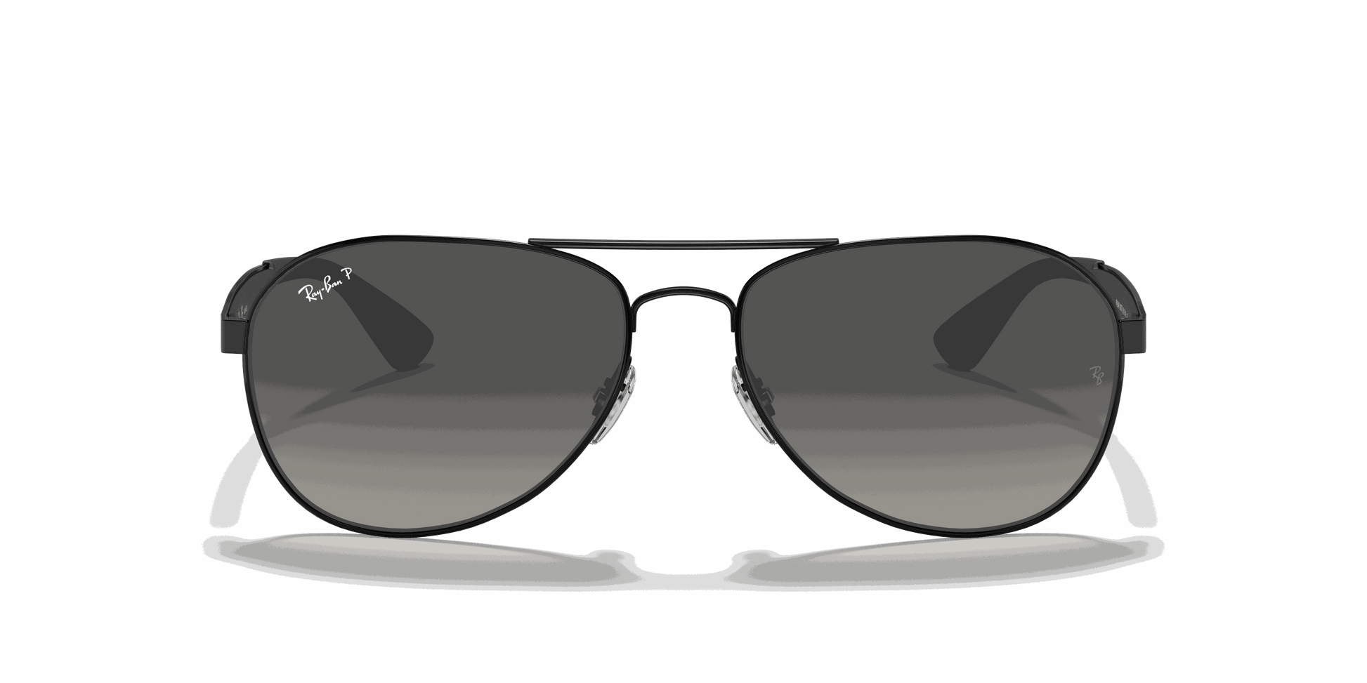 [Grey Lenses, Polished Black Frame]