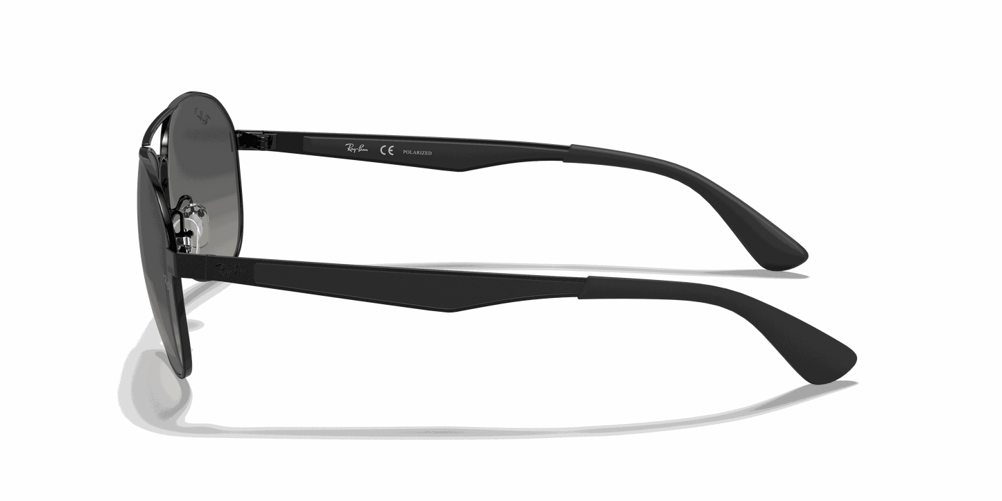 [Grey Lenses, Polished Black Frame]