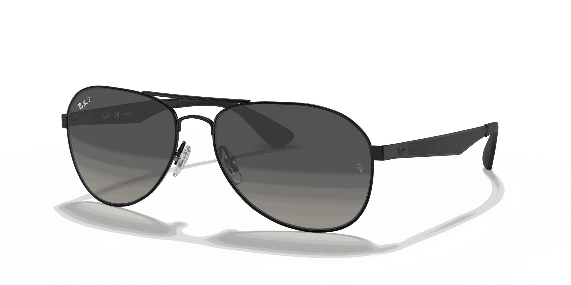 [Grey Lenses, Polished Black Frame]